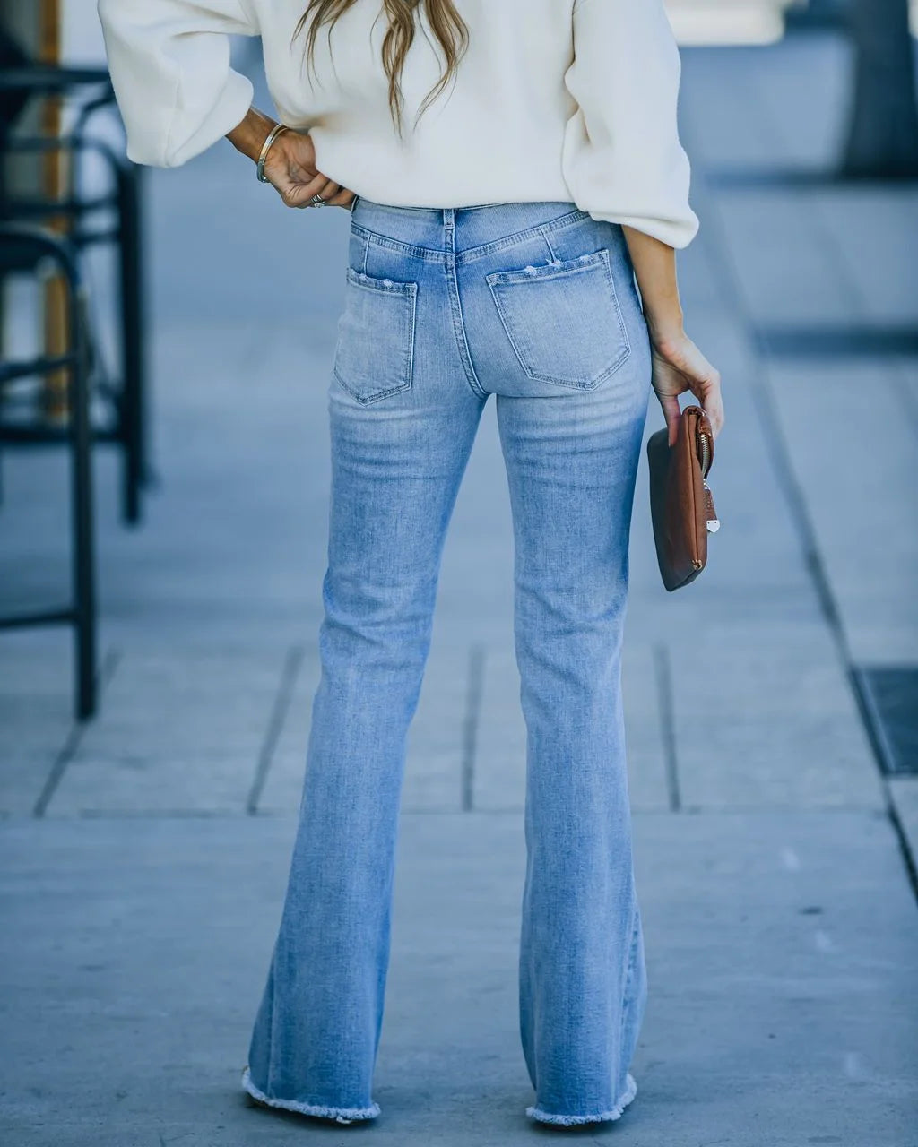 Ottavia™ | Hochtaillierte Denim-Jeans mit Taschen