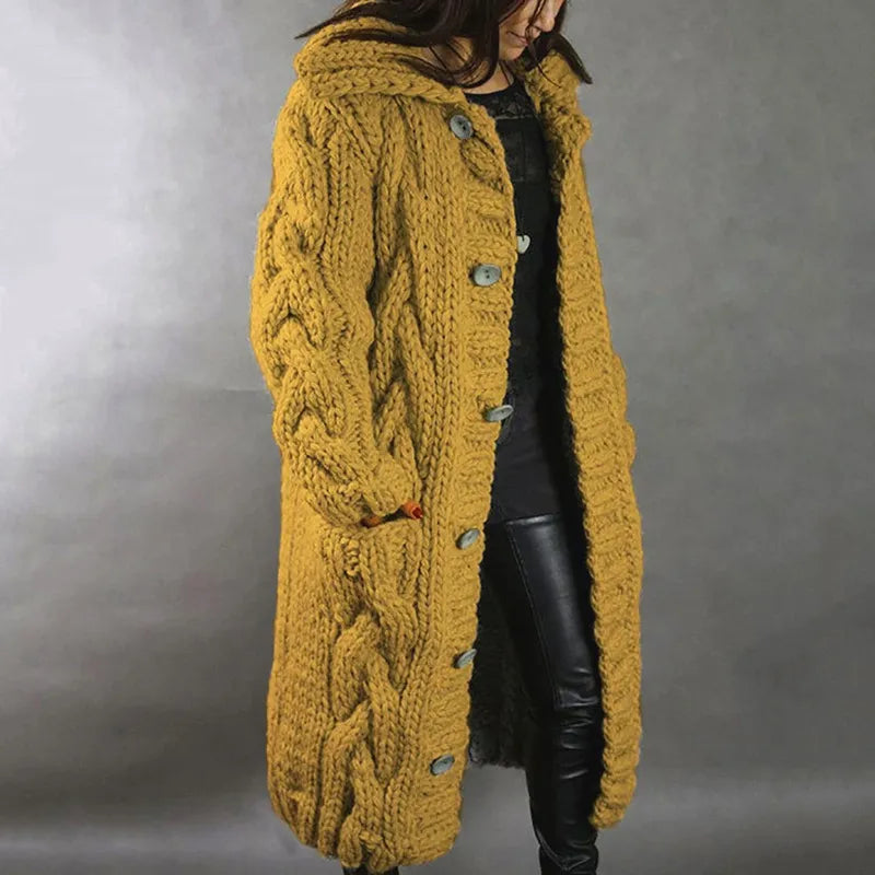 Gisela™ | Winter Twist-Knit Long Cardigan für Frauen