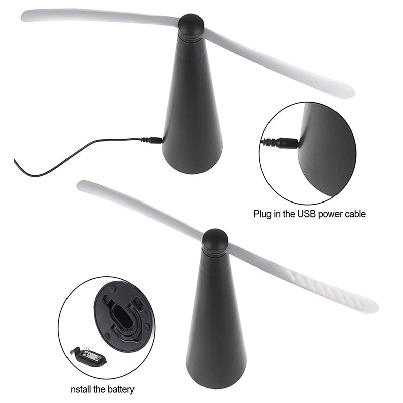 BuzzOff™ | USB Wiederaufladbarer Fliegenabwehrventilator