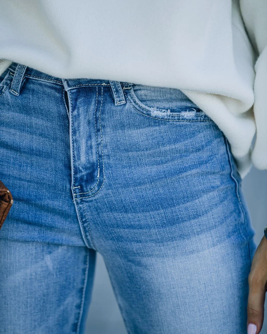Ottavia™ | Hochtaillierte Denim-Jeans mit Taschen