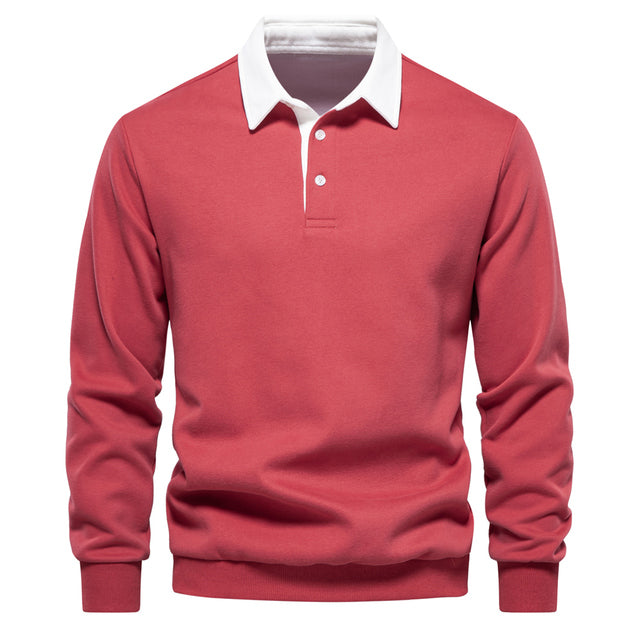 Konstantin™ | Stilvolles Sweatshirt mit Knopfleiste für Männer