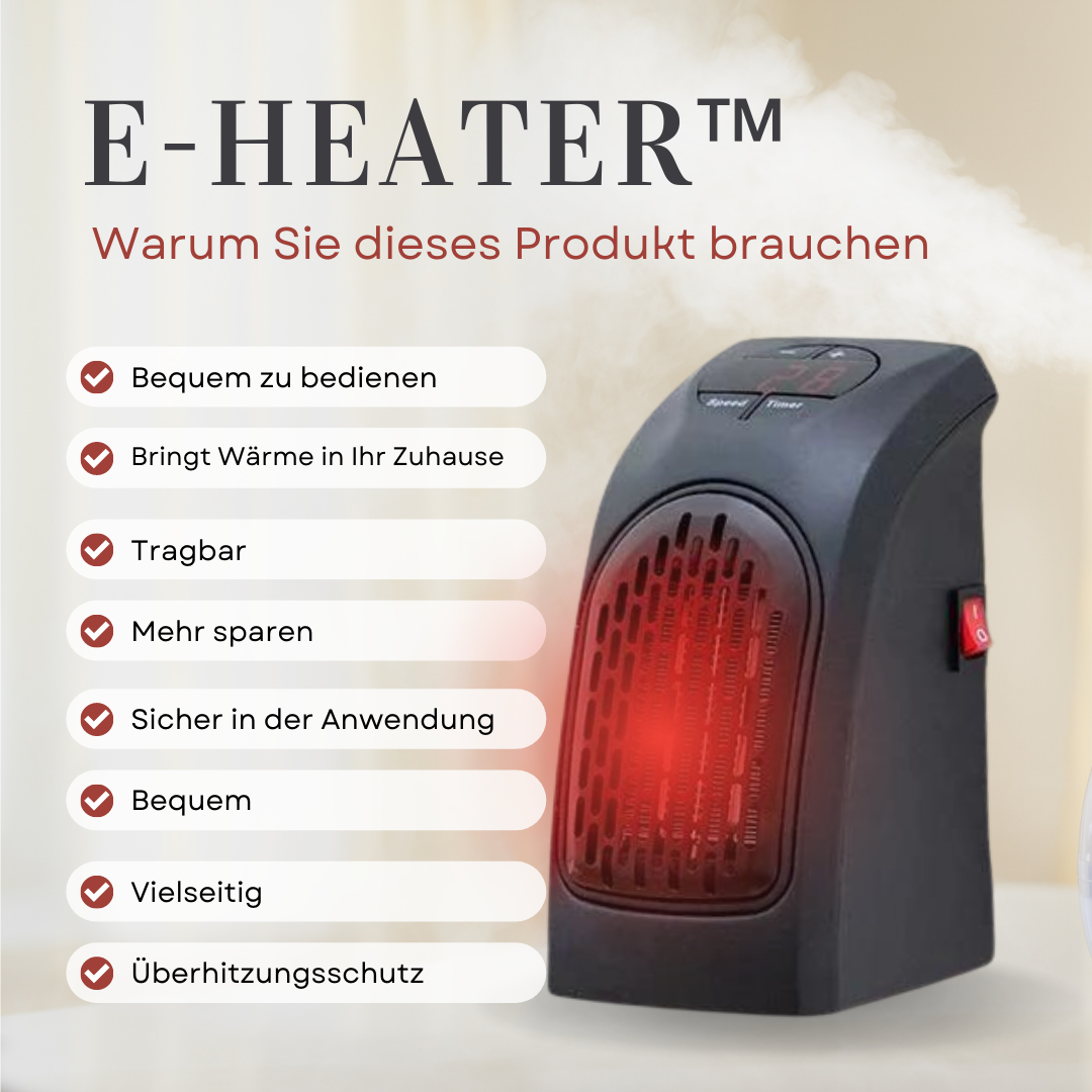 E-Heater™ -  Heizen Sie Ihr Haus ohne hohe Gaspreise