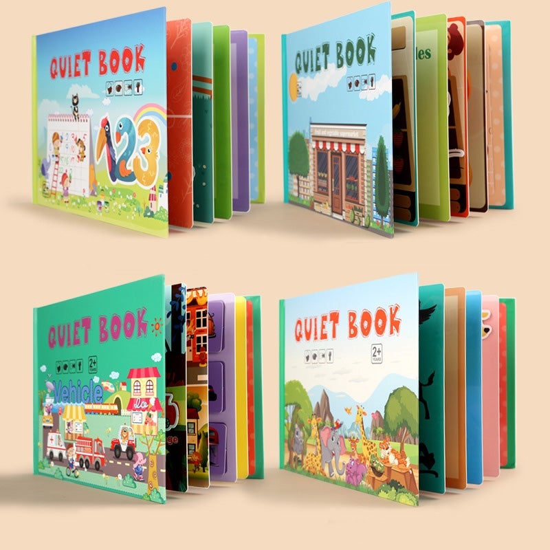 Montessori™ | Beschäftigtes Buch für Kinder zur Entwicklung von Lernfähigkeiten
