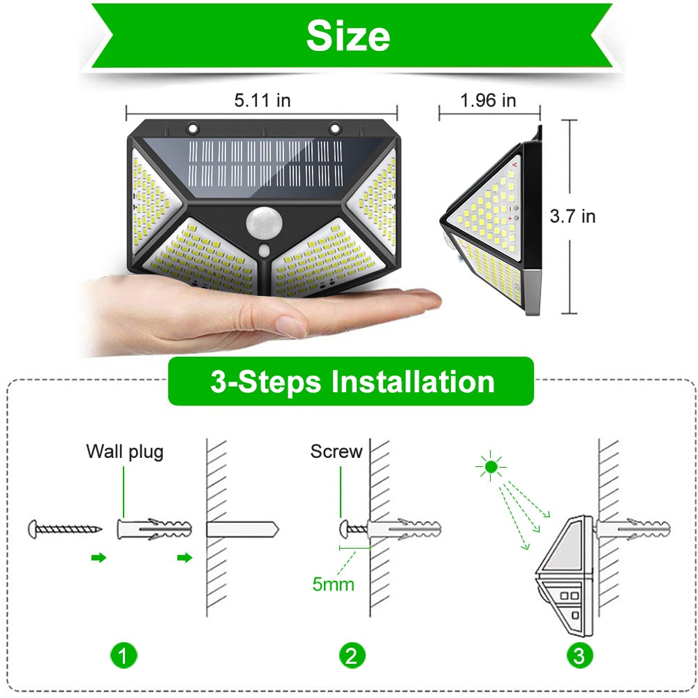 Intelligente Solar-LED-Außenleuchten