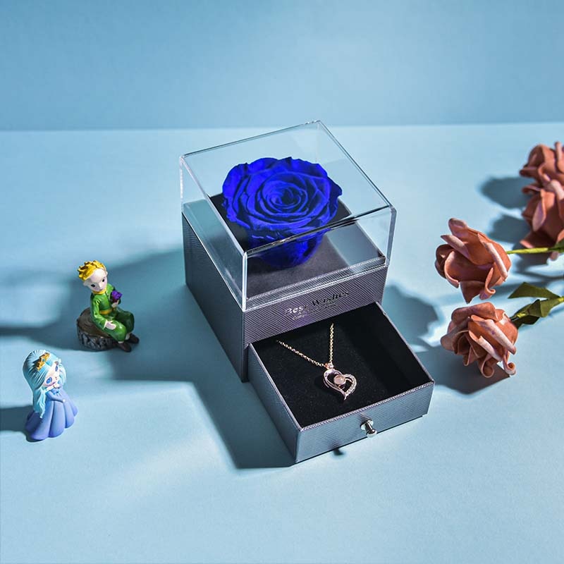 Cupido's™ | Ewige Rose Geschenkset (mit Halskette)