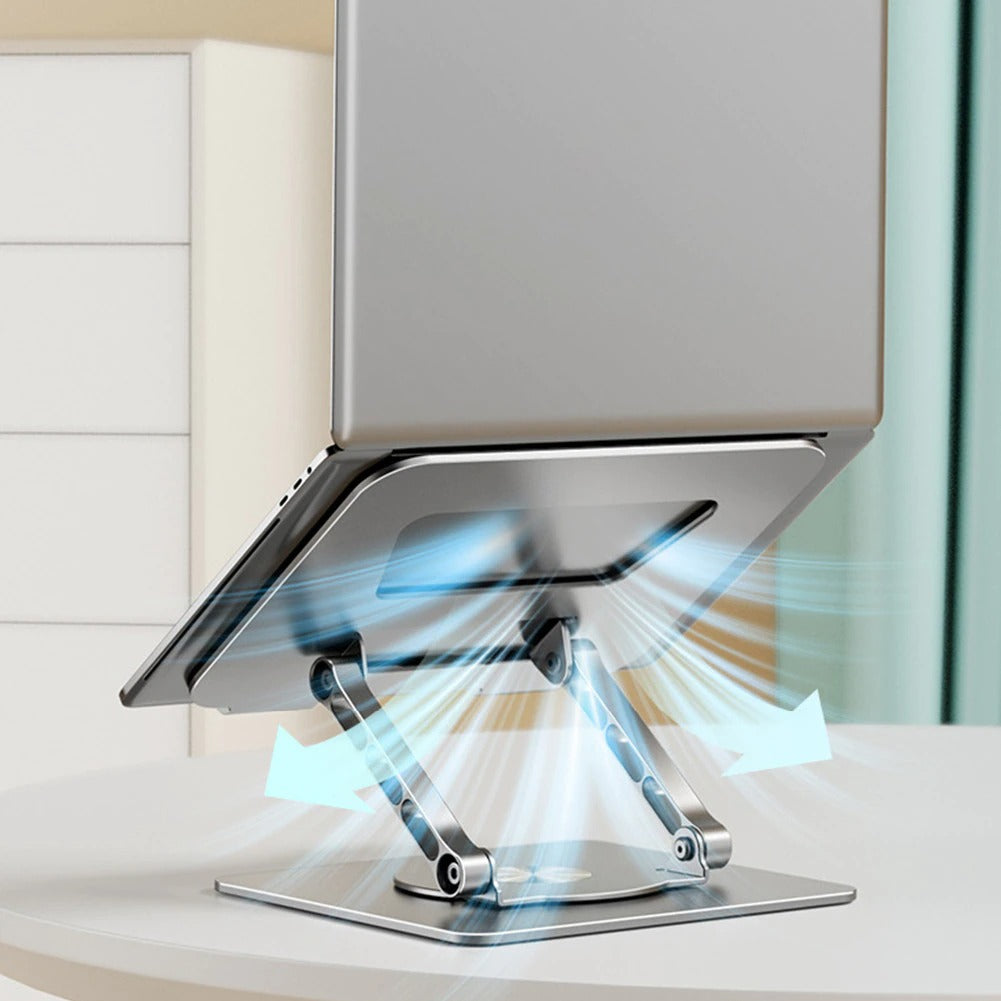 Ergostand™ | Verstellbarer Laptop-Ständer mit 360° drehbarem Fuß