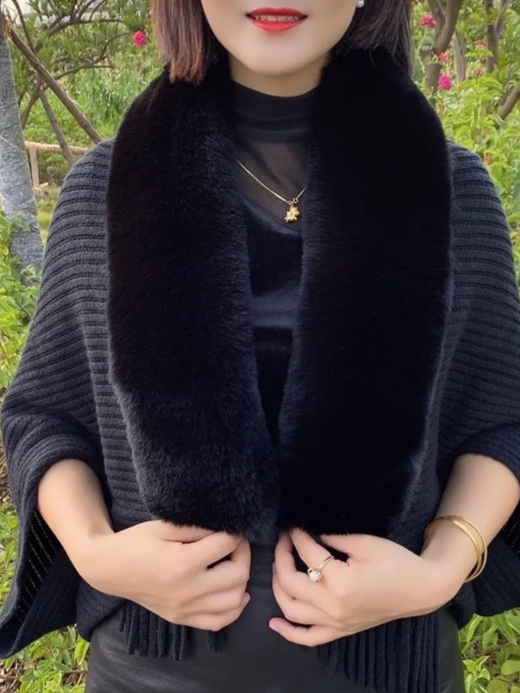 Beauty Ventura™ - Dicker lockerer Schal für Frauen gestrickt