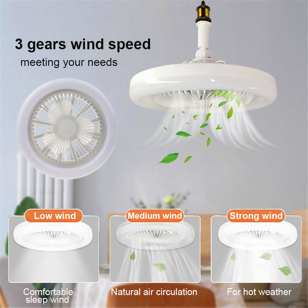 Smart Breeze™ | 360° drehbarer LED-Deckenventilator mit Fernbedienung