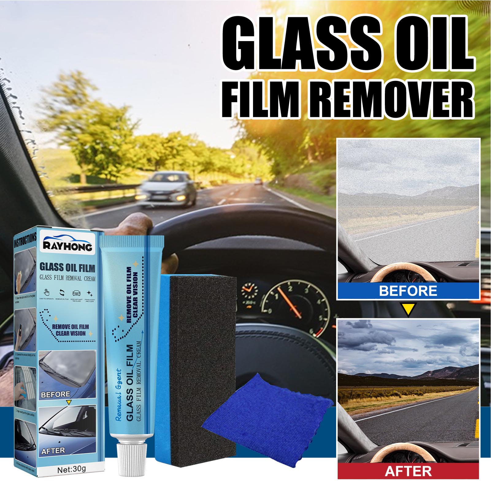 GlossyGlaze™ - Ölfilm-Entferner 1+1 Gratis