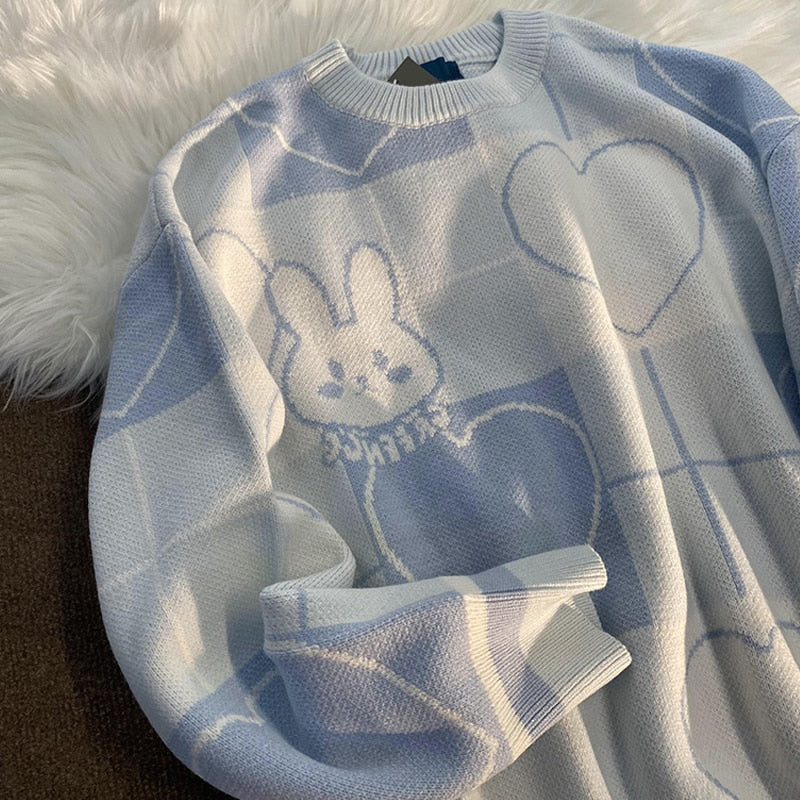 Y2K Rabbit Sweater (Loose Fit)