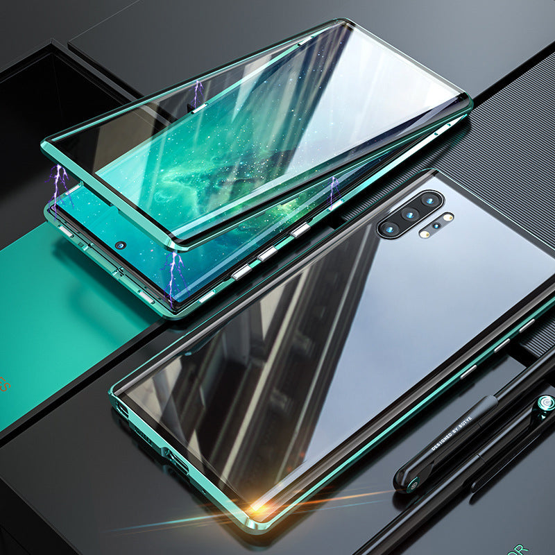 Livelox Covers™ | Magnetisches gehärtetes Glas Doppelseitige Handyhülle für Samsung
