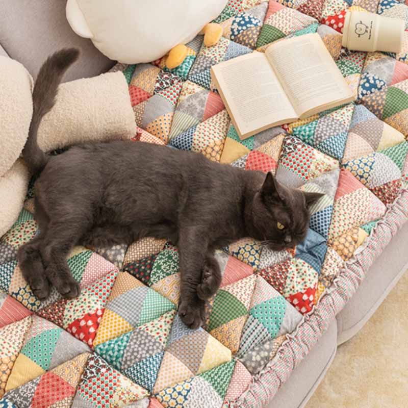 Pet Ventura™ | Garden Chic Baumwoll-Schutzhülle für die Couch